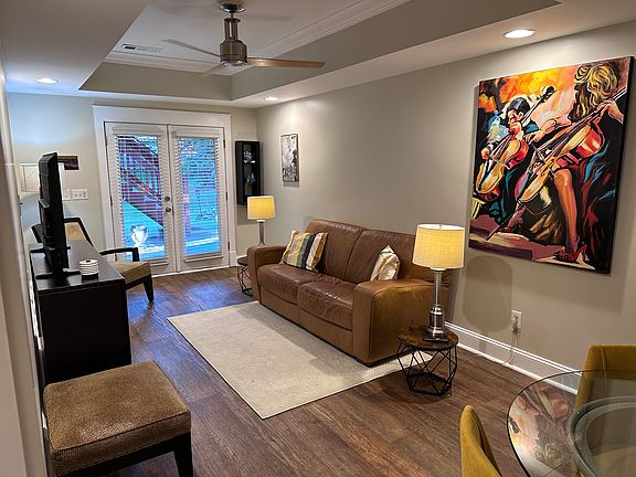 Living room showing front entrance