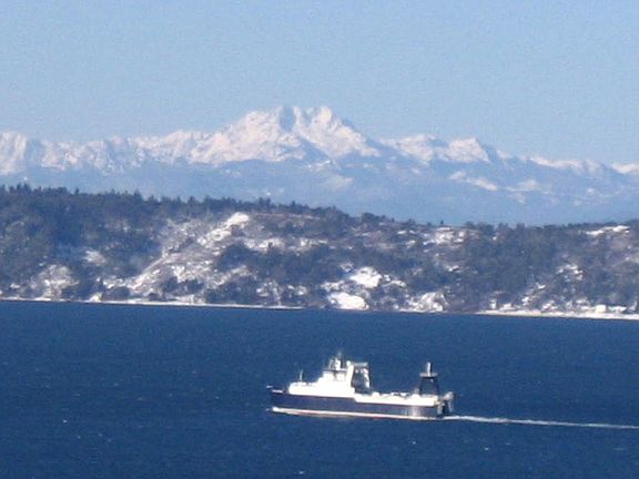 Olympic Mountains Looking NW