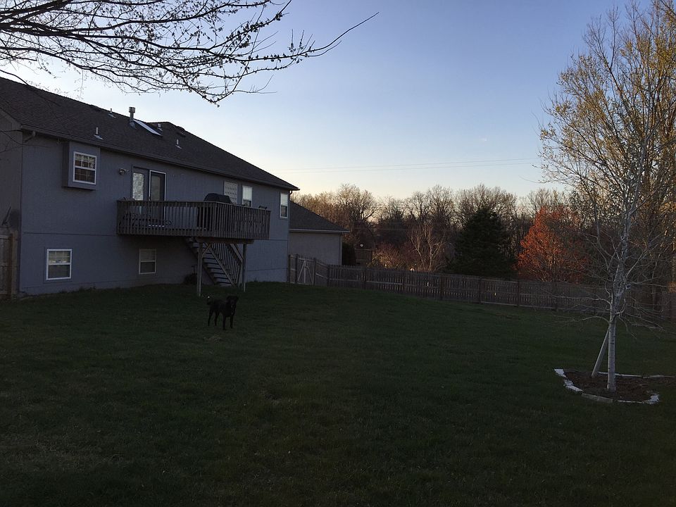 Back yard with privacy fence