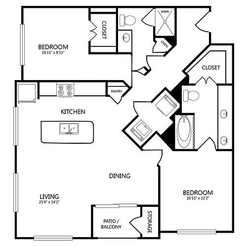 Floor plan B1