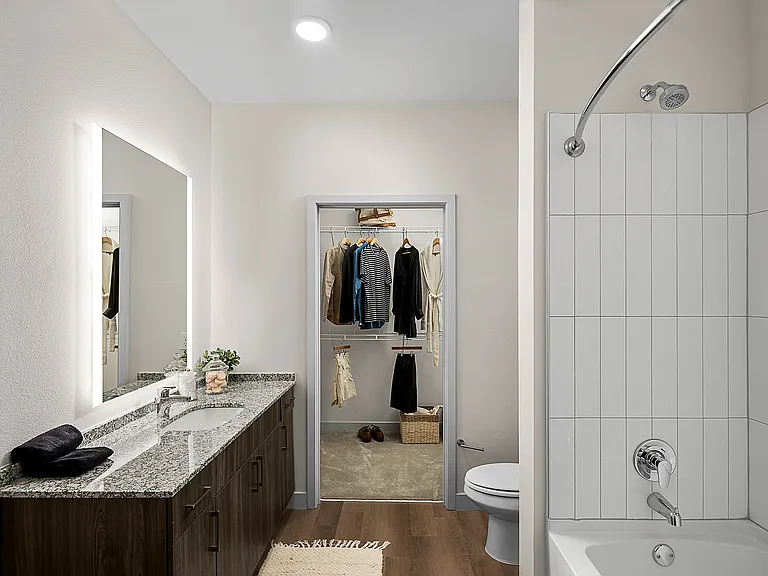 Large Bathroom with Ample Counter Space