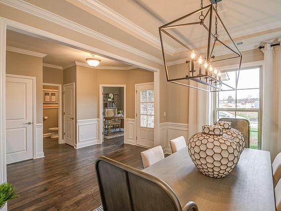 Entry, Library, Dining Room