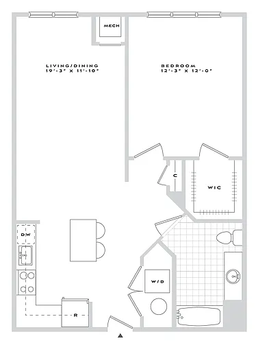 Floor plan B1-A06A