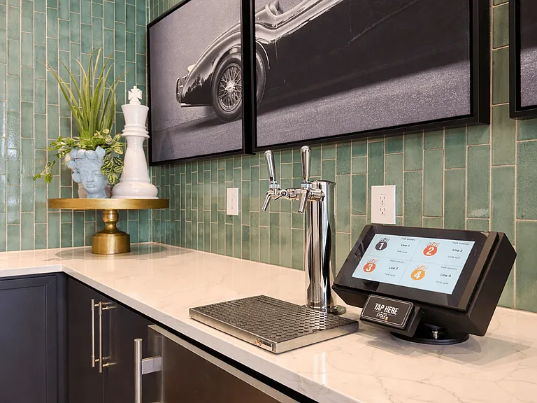 Residents at Cypress Point can enjoy the complimentary beer tap.