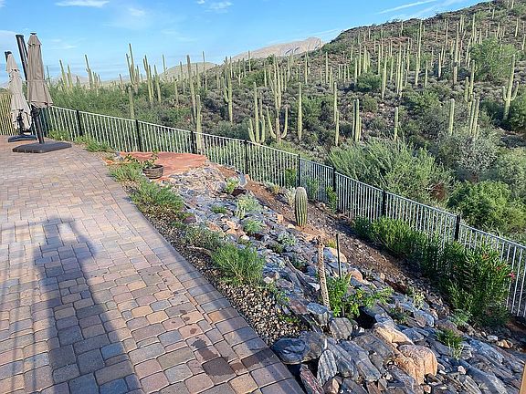 Back patio lower level perch