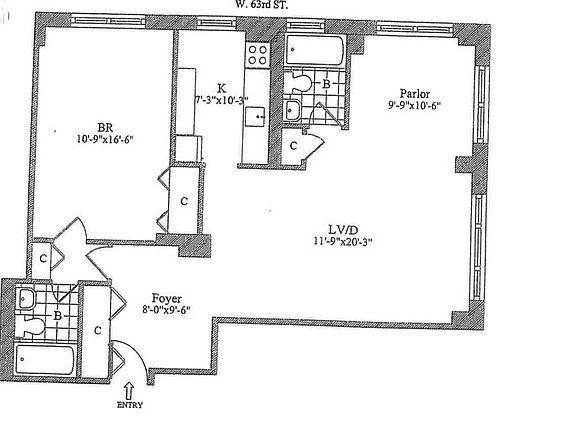 2nd image of 30 W 63rd St APT 16P