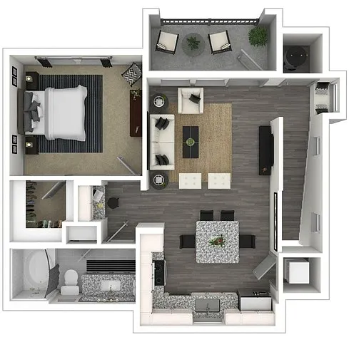 Floor plan A3-The Spur Carriage - Includes 1 Garage