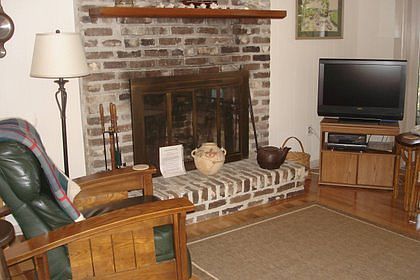 fireplace in great room