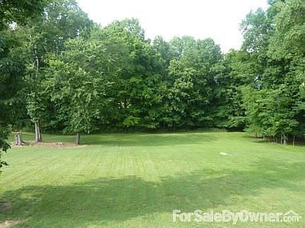 View of the backyard from the deck