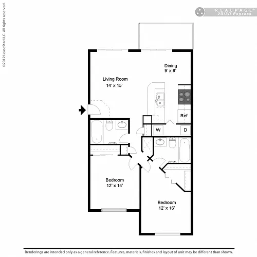 Floor plan Modern Red Oak