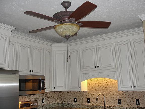Ceiling fan in kitchen