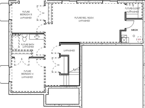 Moore-A2 Unfinished Basement