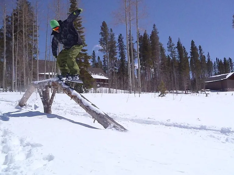 Winter fun in back "yard" (Sleds and other sporting equipment provided)