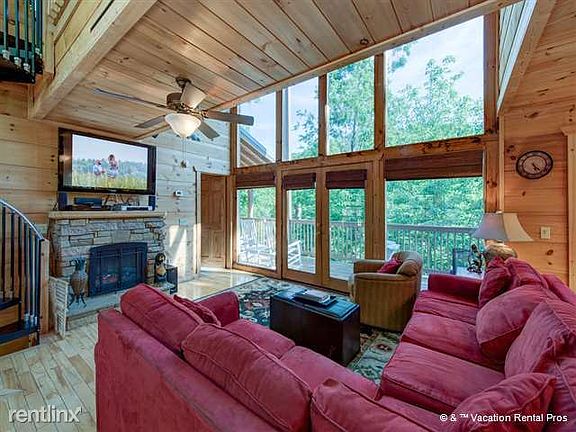 Gather in the lovely living room for movie night!