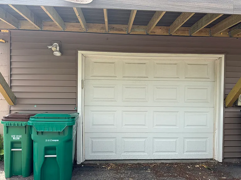 Attached one car garage