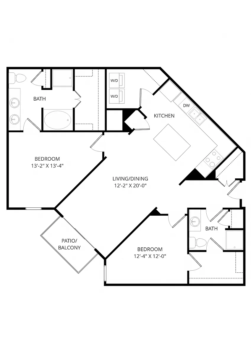 Floor plan C16 2X2