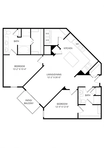 Floor plan C16 2X2