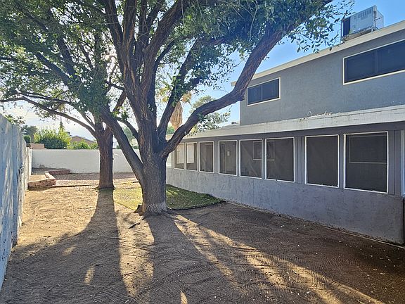Fenced-in backyard