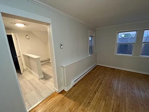 Doorway between living room and kitchen / laundry areas