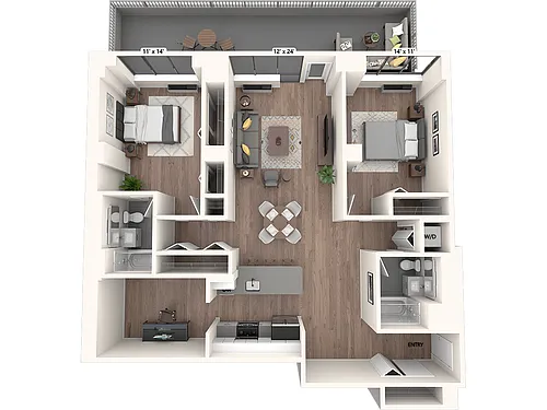 Floor plan B1-102-1335sq-ter