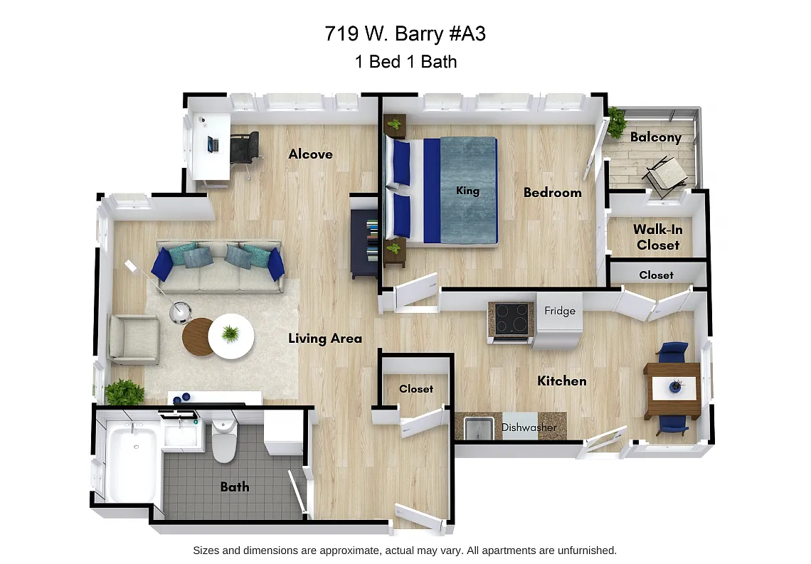 Floor plan One Bedroom