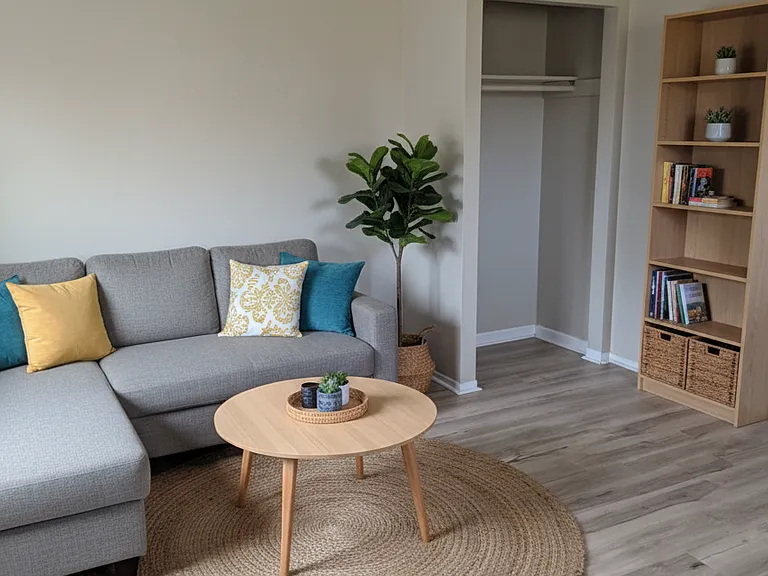 Furniture and decoration are not included.