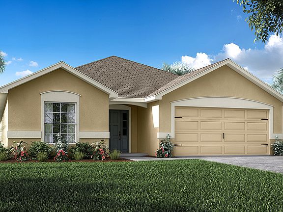 Serendipity - Elevation B - Florida new home by Hi