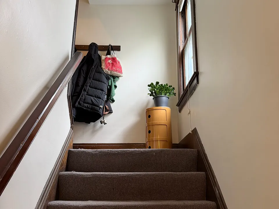 Stairwell to landing.