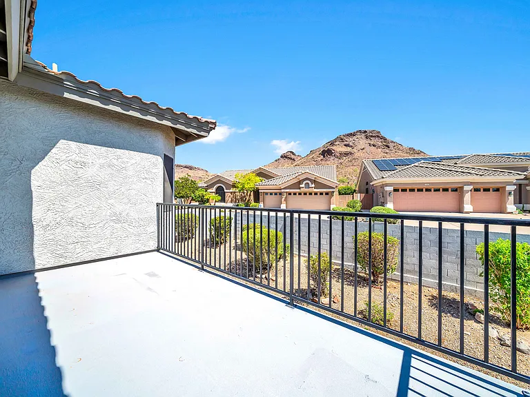 Master bedroom walkout patio.