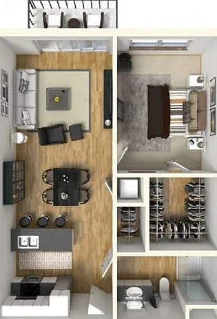 1 Bed / 1 Bath - 702 SF 1 Bed / 1 Bath - 702 SF