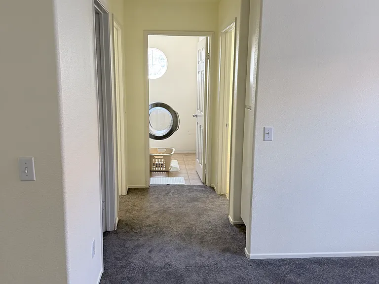 Hallway looking from office room