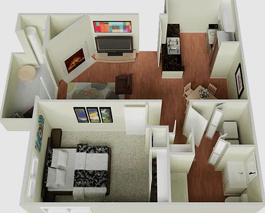 The Edge 1x1 Floorplan The Edge 1x1 Floorplan