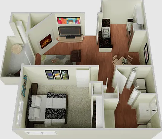 The Edge 1x1 Floorplan The Edge 1x1 Floorplan