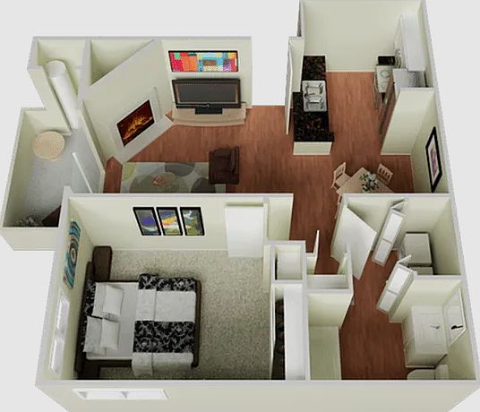 The Edge 1x1 Floorplan The Edge 1x1 Floorplan