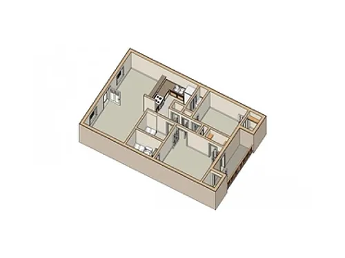 Floor plan 2X2 C