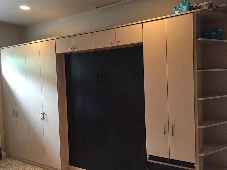 Wallbed + storage in the bonus room
