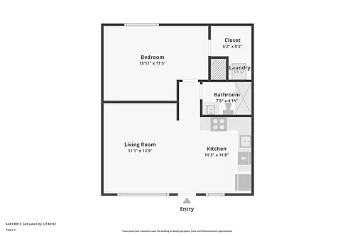 Floor plan One Bedroom