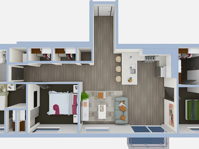 C1- 3D floorplan C1- 3D floorplan