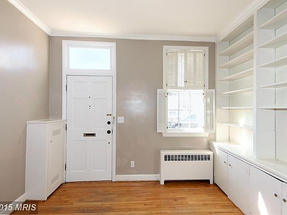 Sun filled entry into living room