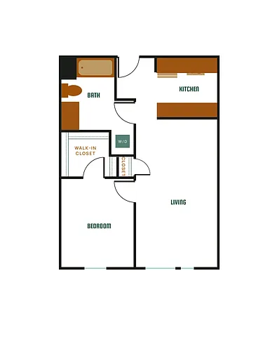 Floor plan 1X1 - C1