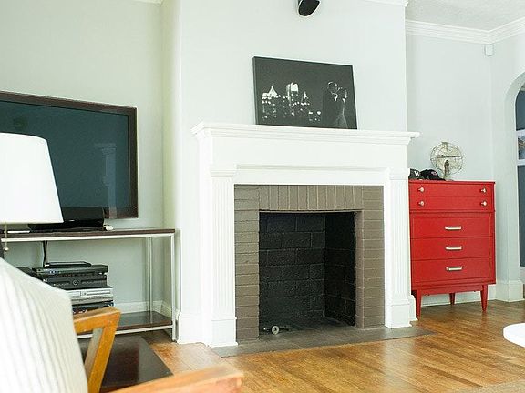 Fireplace in living room
