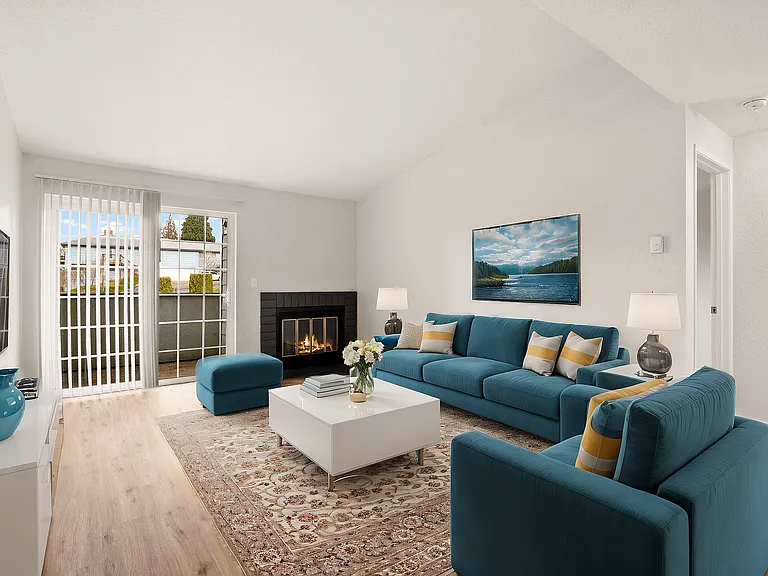 Step into elegance with this chic, sunlit living room. Step into elegance with this chic, sunlit living room.