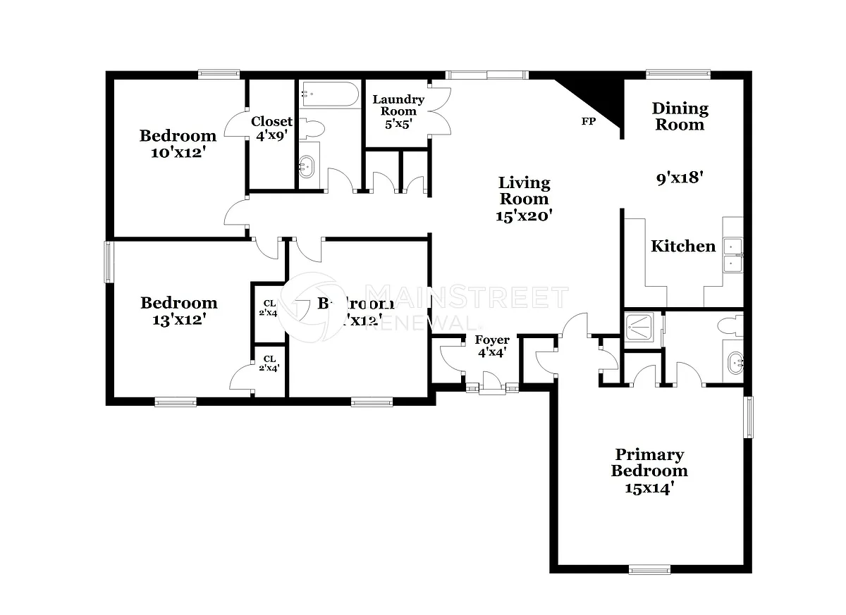 Floor Plan - 7147 Hillshire Dr
