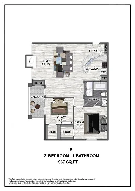 Floor plan B