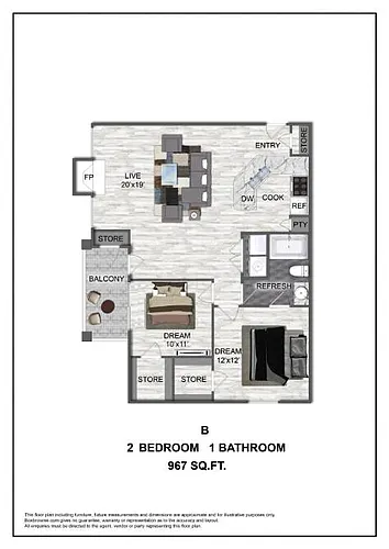 Floor plan B