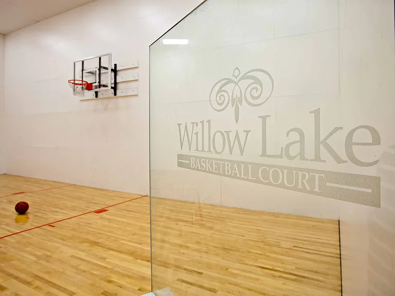 Indoor basketball court