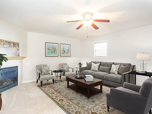 Family Room with a gas fireplace