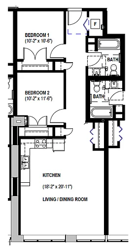 Floor plan Milton-105