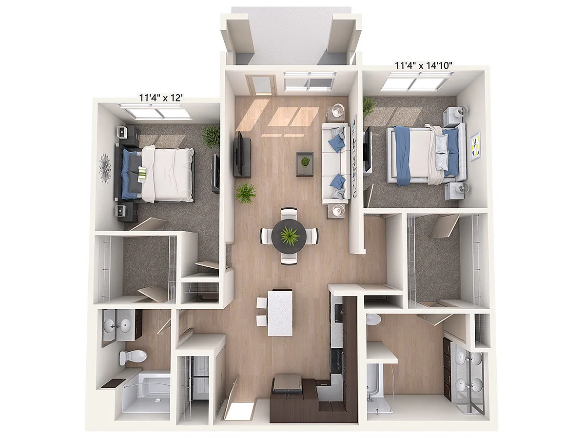 Floor plan B10-J-Esp-Hard