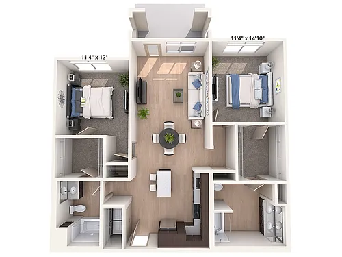 Floor plan B10-J-Esp-Hard